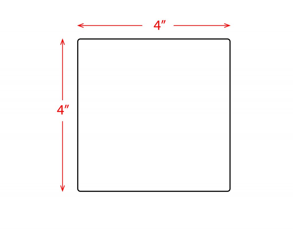 4 x 4 Thermal Labels | Buy 4